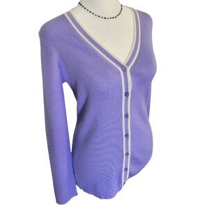 Pendleton Light Purple Button up Cardigan Sweater